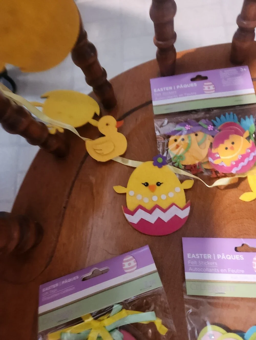Colorful Easter Felt Banner and Egg Ornaments - Multi-Color